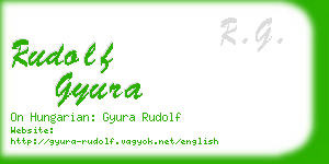 rudolf gyura business card